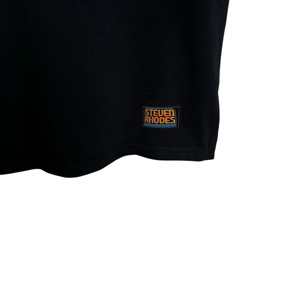 Steven Rhodes‎ Men's Caring For Your Demon Cat T Shirt Black Size M 18 x 27